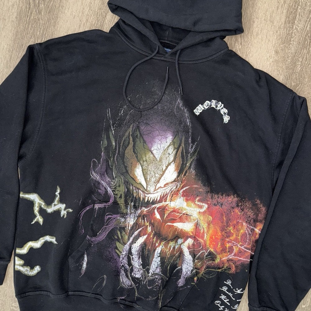 Darc Sport x Marvel Spider Man Venom Wolves Hoodie Men's L Rare Green Goblin